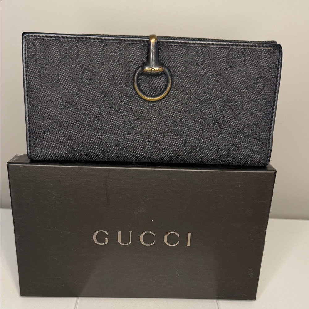 Gucci GG Canvas Horsebit Long Wallet